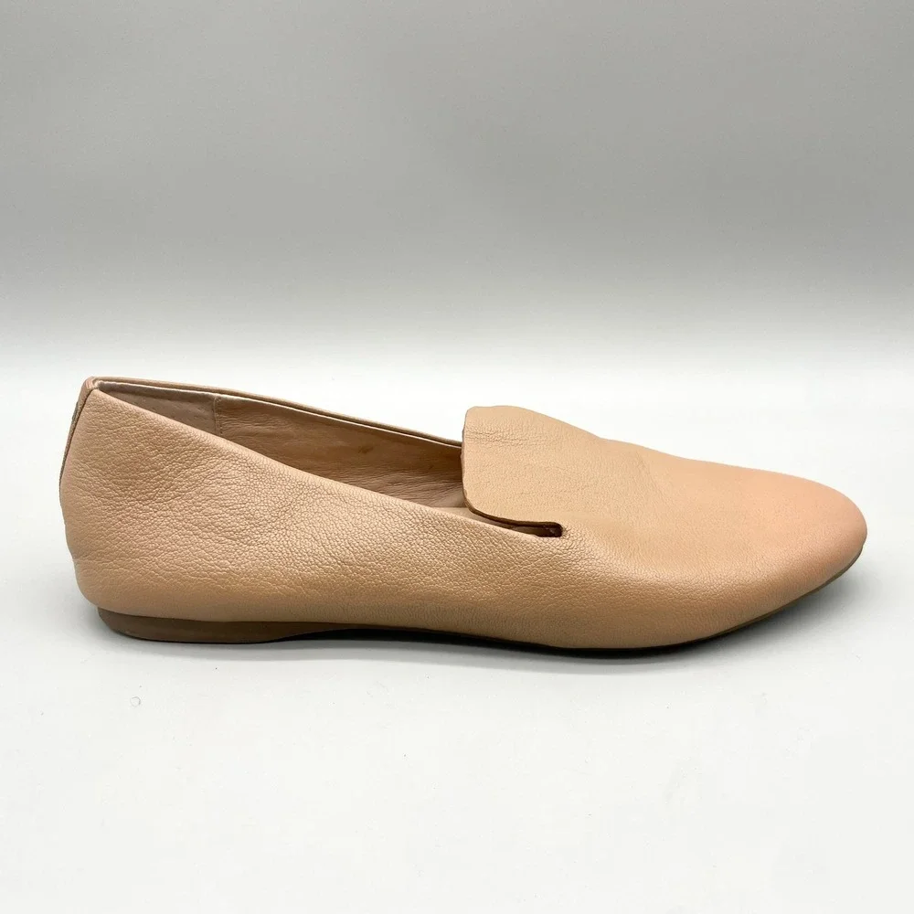 Birdies Womens 8.5 The Starling Smoking Slipper Loafers Tan Leather Chic Preppy